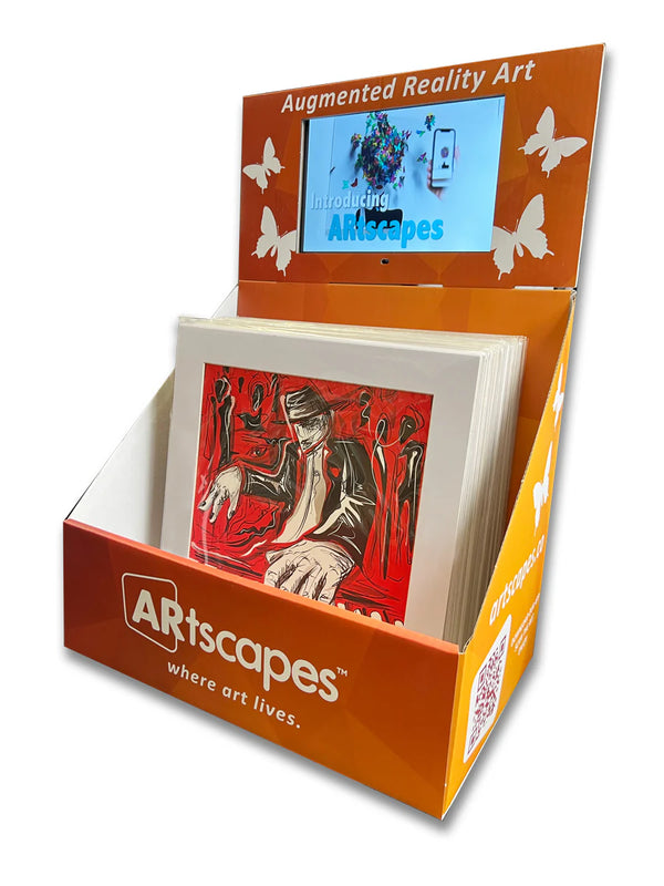 Cardboard Display With 10" Video Screen