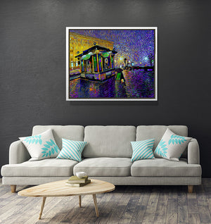 Fresh City Rain Wall Art AR 30x24" / Snow White ARtscapes-AR - ARtscapes